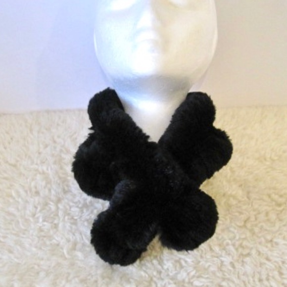 Rabbit Fur Ladder Neck Scarf - Picture 2 of 5